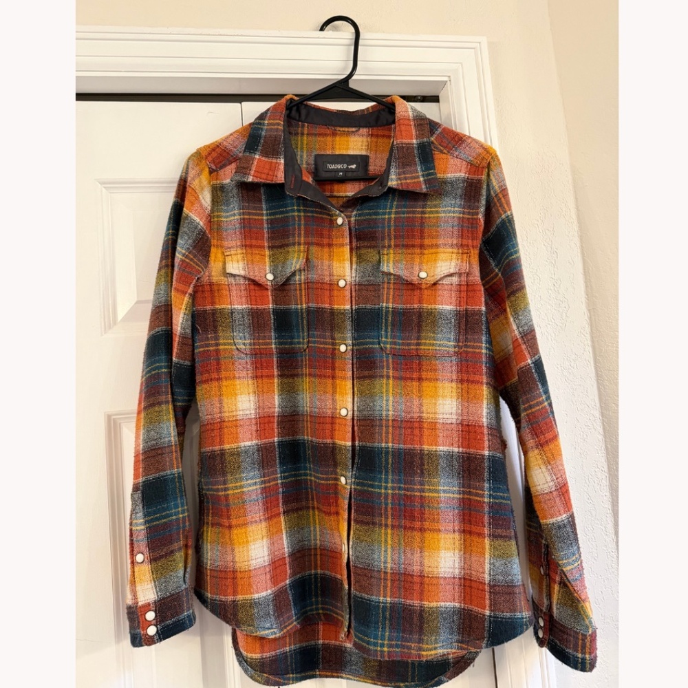 Toad&Co Folk Yeah Shirt Jacket, size Medium